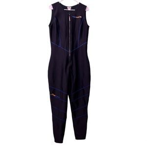 EUC LL BEAN HYDROWEAR WOMEN’S BLACK FLEECE LINED ONE PIECE WETSUIT SIZE XL